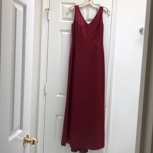 Long satin looking dress